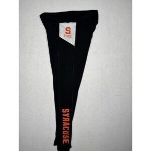 VS Pink Ultimate Yoga Leggings M Black Syracuse Colligate Orange Graphic NCAA